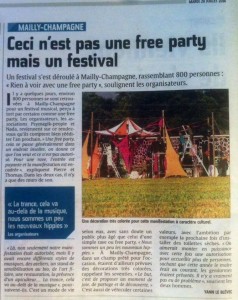 Journal l'union, article Fusion Vibes 2